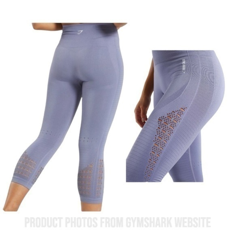 Gymshark Women's‎ Energy Seamless Cutout Leggings in Slate (Size Small)